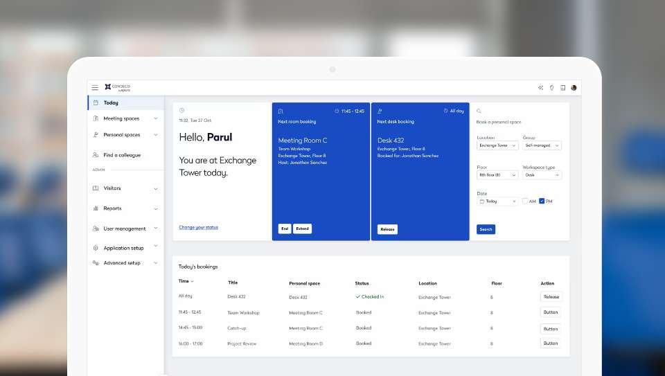 Rezervační systém pro pracovní prostředí - Condeco