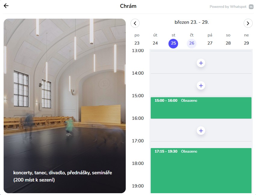 Publicly available calendar for external visitors