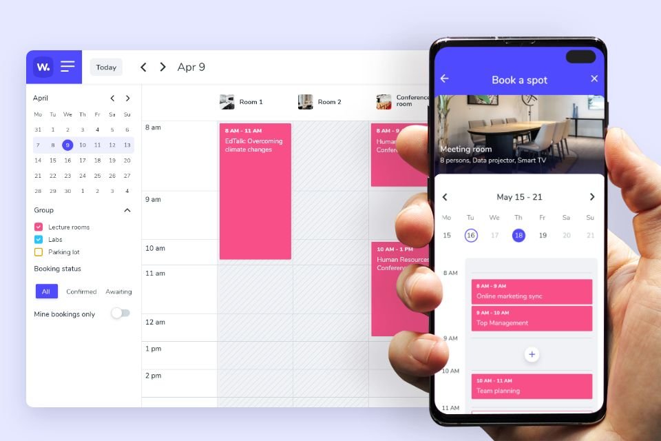 Webové a mobilní prostředí rezervačního systému pro zasedací místnosti - Whatspot