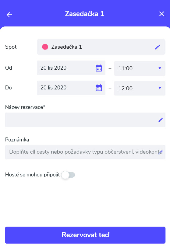 User friendly reservation system 4